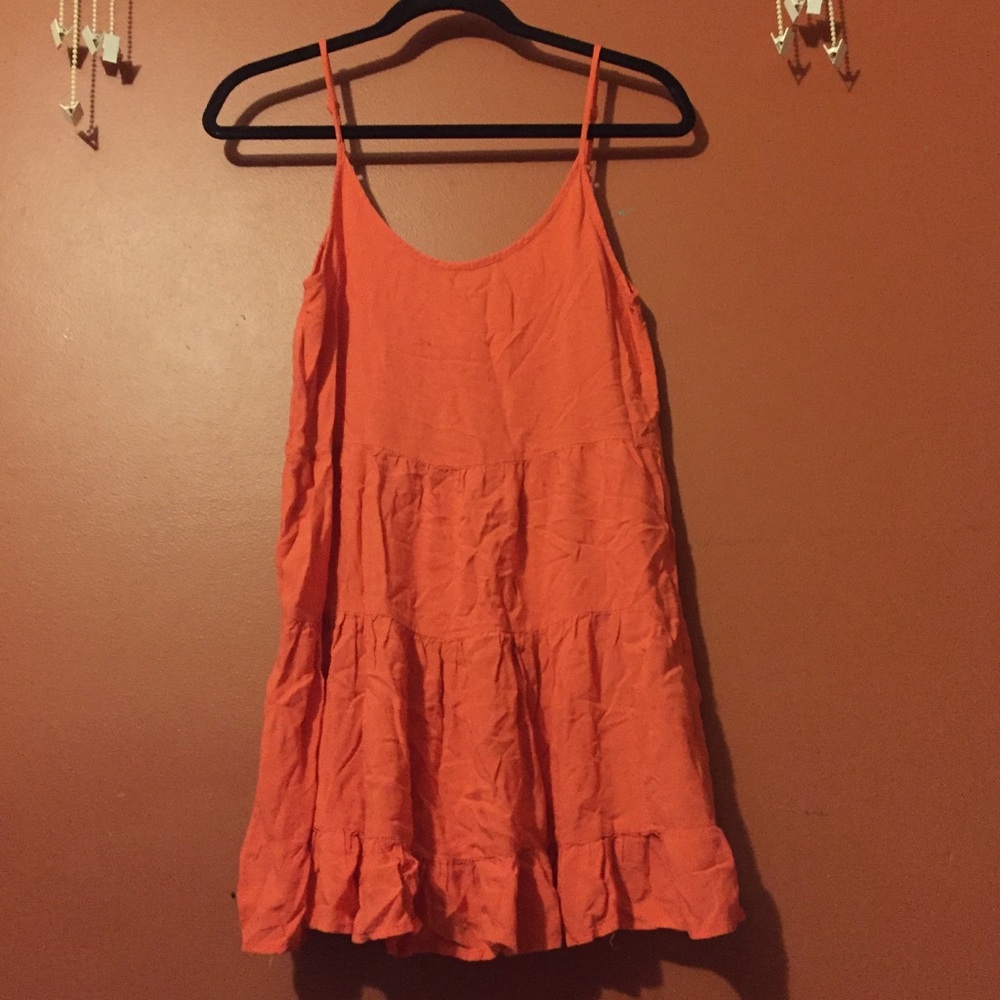 Coral Babydoll Summer Dress